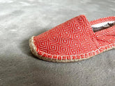 Les espadrilles Diamond Orange Corail